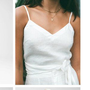 White Wrap Top